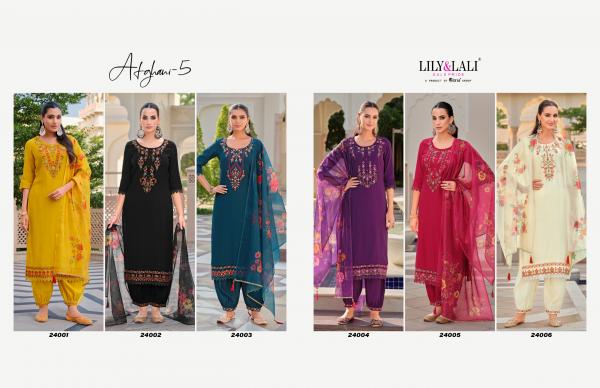 Lily And Lali Afghani Vol 5 Embroidered Readymade Dress Collection